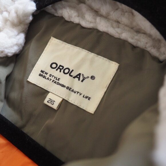 Orolay Green Thickened Down Jacket sz 2xs - Picture 9 of 9